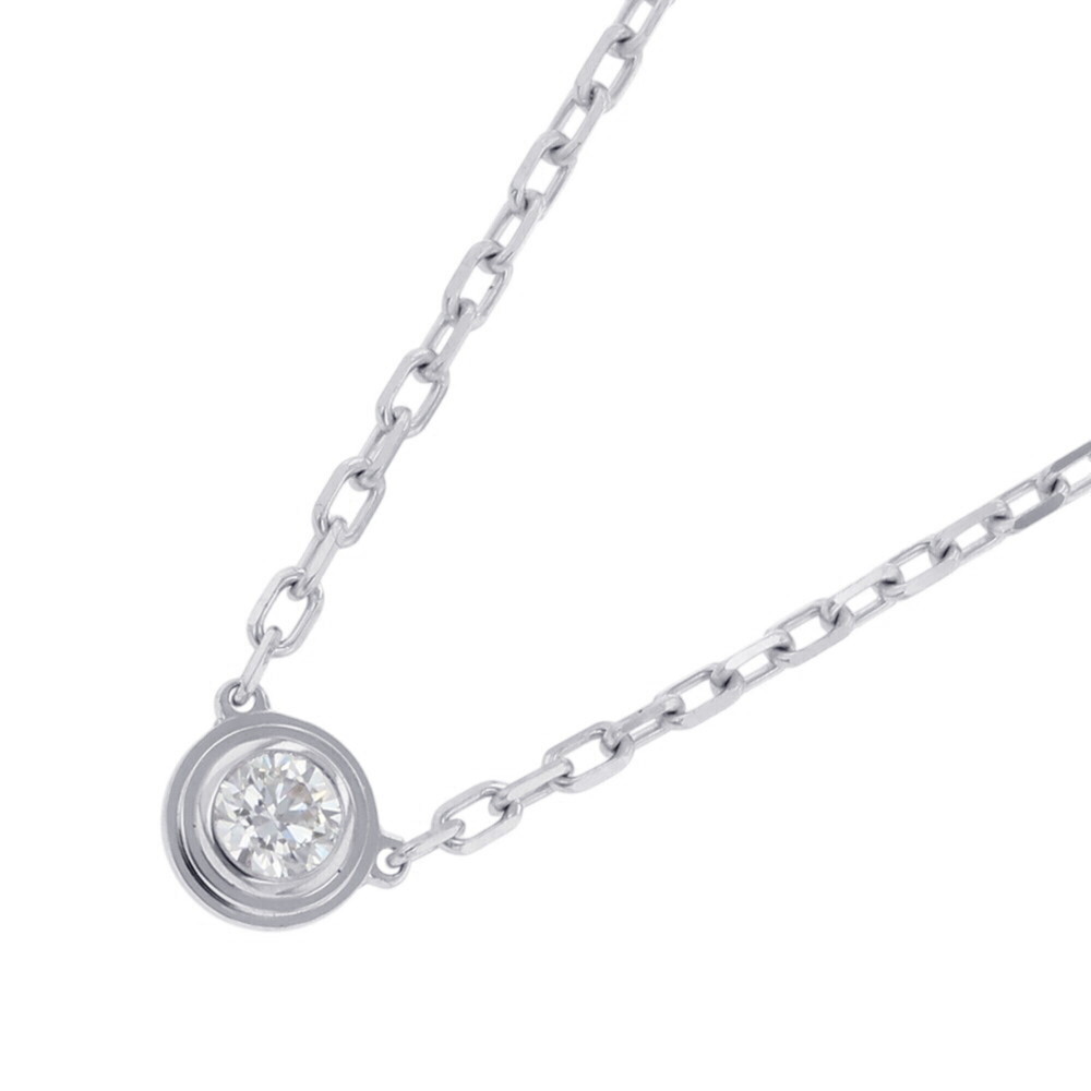 CARTIER 18k Silver Diamond Necklace